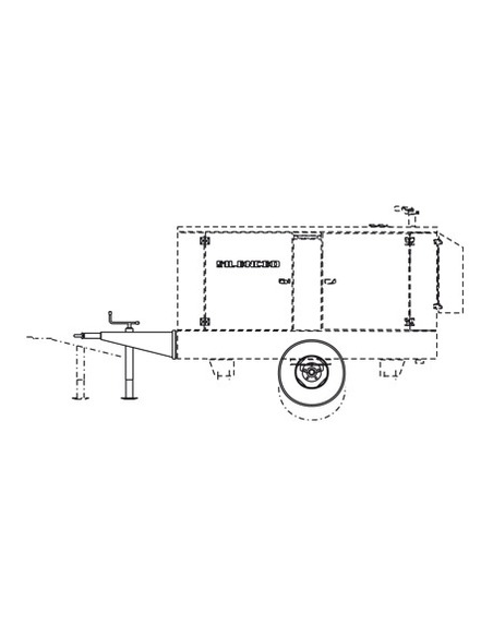 MOSA CARRELLO TRAINO LENTO AD ALTEZZA REGOLABILE CTL 45