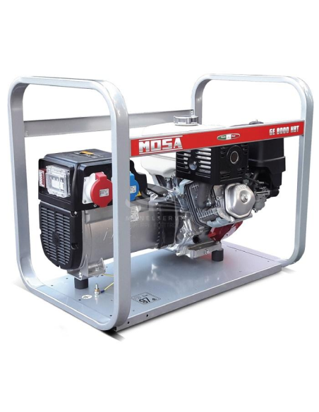 MOSA GE 8000 HBT - Gruppo elettrogeno portatile e compatto con potenza trifase da 5.6 KW