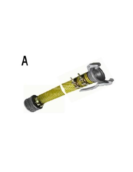 IDROFOGLIA TUBO 4 METRI IN PVC CON GIUNTO FEMMINA E FILTRO DI FONDO