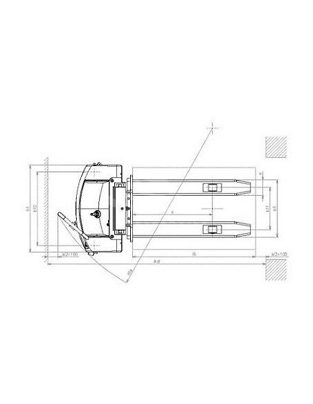 PRAMAC TX10/20 - Disegno tecnico con vista dall'alto