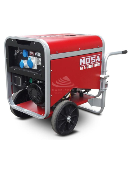 MOSA GE S-5000 HBM - Gruppo elettrogeno portatile e cofanato con potenza monofase da 3.6 KW