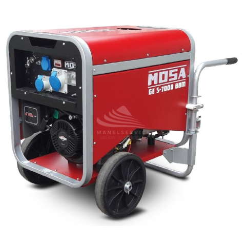MOSA GE S-7000 BBM - Gruppo elettrogeno portatile e cofanato con potenza monofase da 5 KW