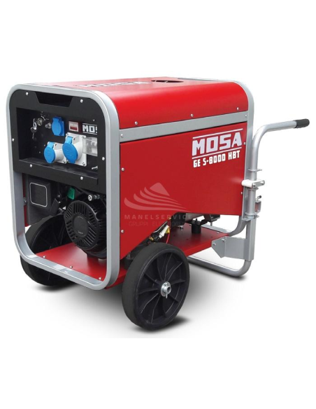 MOSA GE S-8000 HBT - Gruppo elettrogeno portatile e cofanato con potenza trifase da 5.6 KW