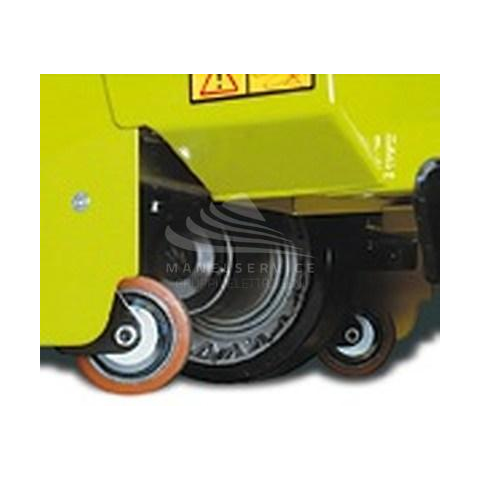 PRAMAC CX12 GEL - Two stabilizing wheels enable movement even on more difficult surfaces