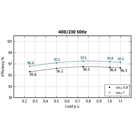 MECC ALTE ECO46-2S/4 - Rendimento