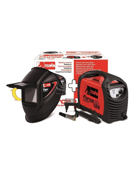 TELWIN FORCE 125 230V ACD + WELDING HELMET