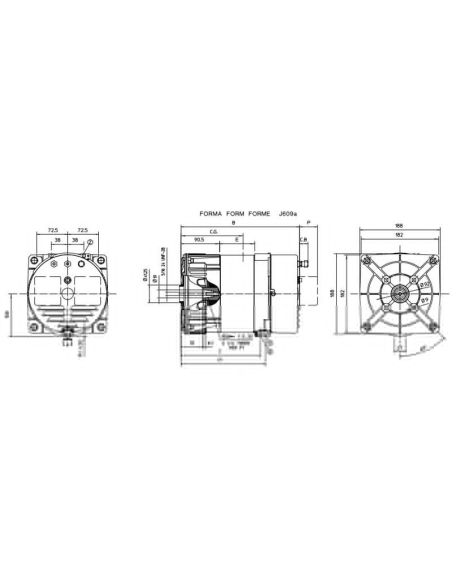 MECC ALTE S16W SINGLE PHASE ALTERNATOR CAPACITOR