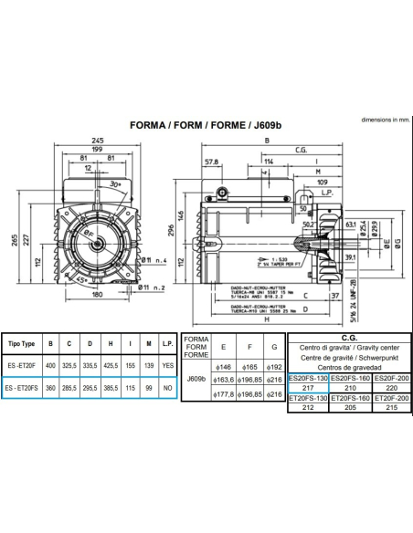 MECC ALTE ET20FS THREE PHASE ALTERNATOR AVR