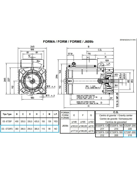 MECC ALTE ET20FS ALTERNATORE TRIFASE AVR