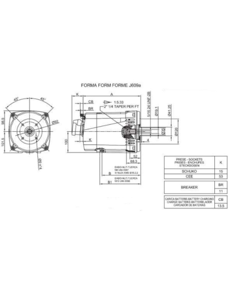 LINZ SP10S A Alternatore Monofase 1.7 kVA 50 Hz senza spazzole