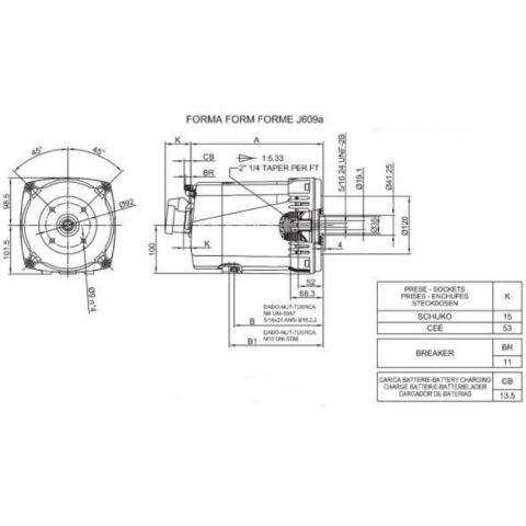 LINZ SP10S D Alternatore Monofase 3.7 kVA 60 Hz senza spazzole