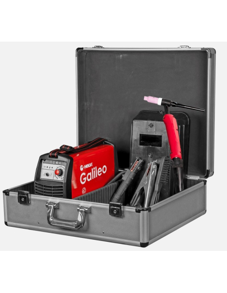 HELVI GALILEO 175 HF Inverter di Saldatura DC MMA/TIG con Kit Carry Case