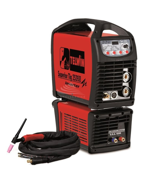 TELWIN SUPERIOR TIG 252 AC/DC HF/LIFT VRD AQUA