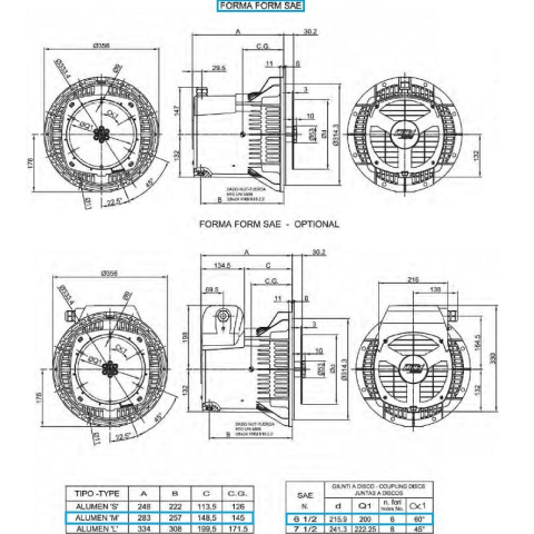 LINZ ALUMEN-X MD Single-phase alternator 5 kVA 50 Hz without Damping Cage