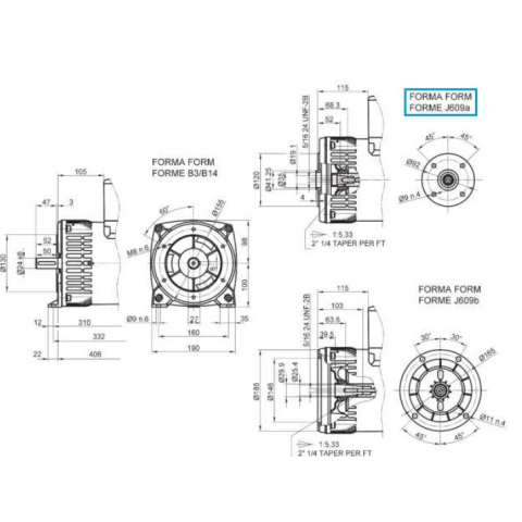 LINZ E1S10L L Three-phase alternator 230/400V 10 kVA 50 Hz Compound