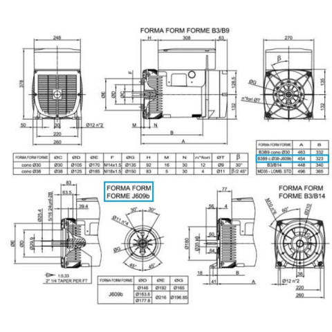 LINZ E1X13S A/2 Alternatore Trifase 230V/400V 8 kVA 50 Hz AVR