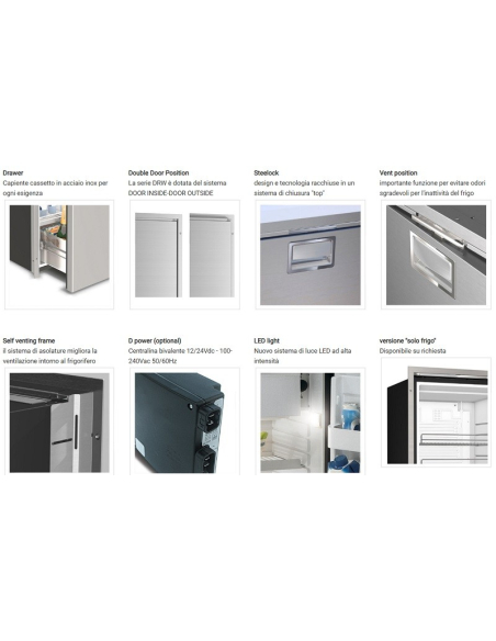 VITRIFRIGO DW42RFX frigo-freezer a cassetto in acciaio INOX