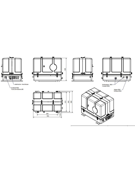 FISCHER PANDA PVNV-N 10000i 8 kW Inverter Vehicole Generator