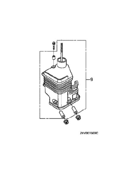 HONDA Gomito Filtro Aria Completo per GX200 UT2