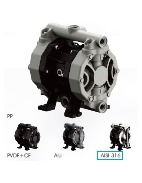 BINDA PHOENIX P50 Pompa Pneumatica AISI 316