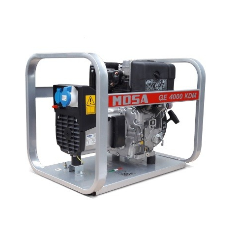 MOSA GE 4000 KDM - Gruppo elettrogeno portatile e compatto con potenza monofase da 3.3 KW