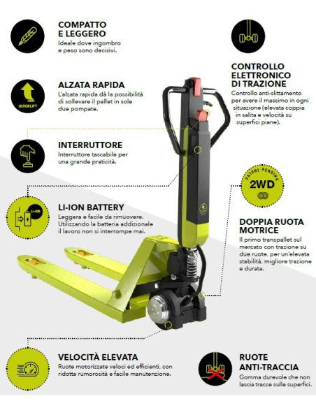 PRAMAC LIFTER HAND PALLET TRUCK AGILE
