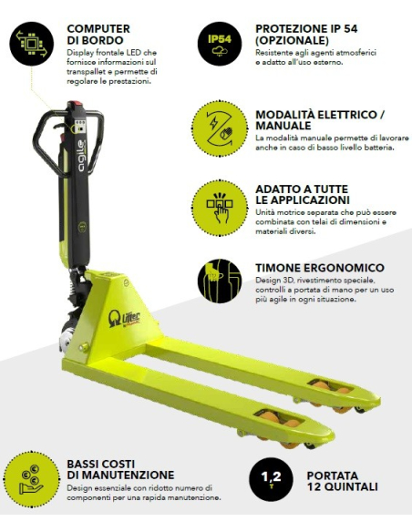 PRAMAC LIFTER HAND PALLET TRUCK AGILE