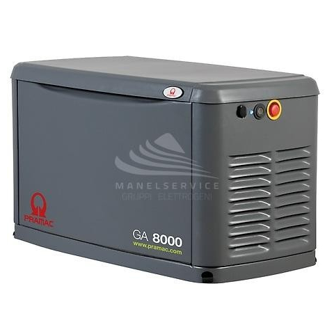 PRAMAC GA8000 8 KVA LIQUID PROPANE - 7 KVA NATURAL GAS