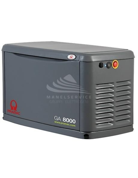 PRAMAC GA8000 8 KVA LIQUID PROPANE - 7 KVA NATURAL GAS