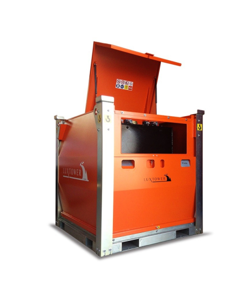 LUXTOWER CUBE TANK 1 - Serbatoio impilabile da 978 Litri - Vista laterale