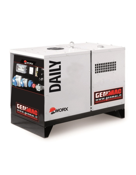 GENMAC Daily RG7300HS-M5 Gruppo Elettrogeno Monofase 7.1 KVA 5.8 KW AVR STAGE 5