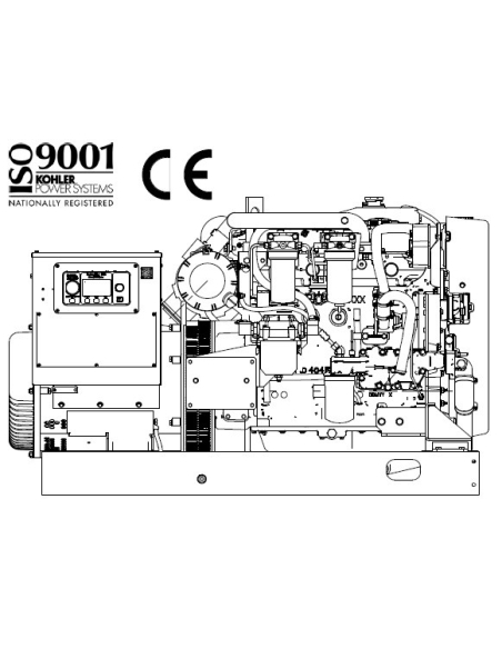 KOHLER 45EFOZDJ Three-phase 55 kVA 50 Hz Marine Generator Set