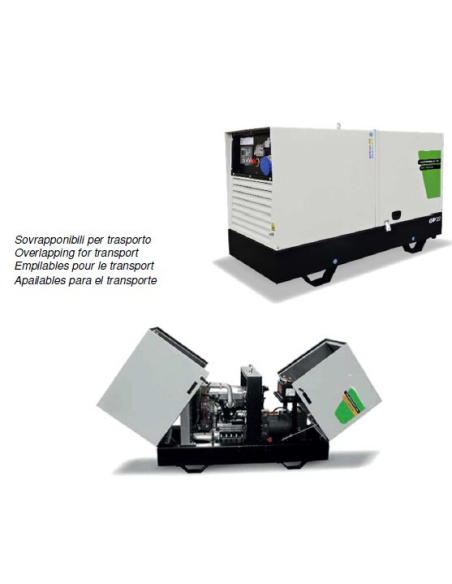 GRUPPO ELETTROGENO GP44SH-K-N SILENZIATO CON QUADRO MANUALE