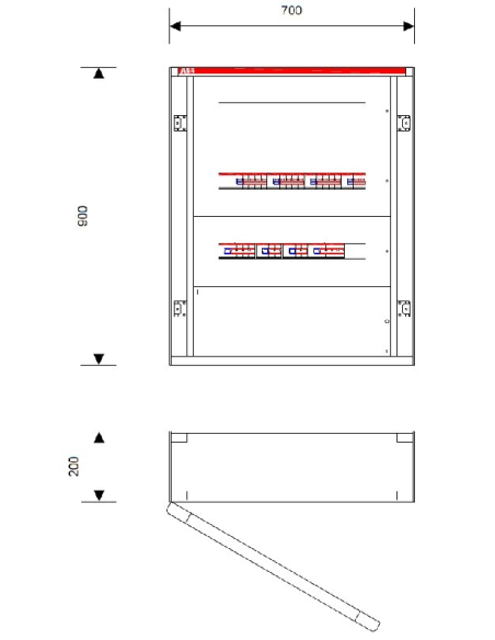 QUADRO ELETTRICO DI TELECOMMUTAZIONE TRA GE 300KVA-400KVA - VERSIONE CON CONTATTORI