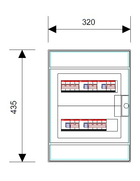 QUADRO ELETTRICO DI DISTRIBUZIONE 400/230V - MAGAZZINO