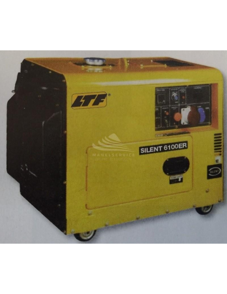SILENT 6100ER SINGLE/THREE PHASE GENERATOR DIESEL 6.6 KVA AVR