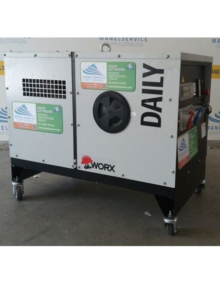 GENMAC Daily G11000KS Gruppo Elettrogeno Trifase 12.3 KVA 9.8 KW AVR