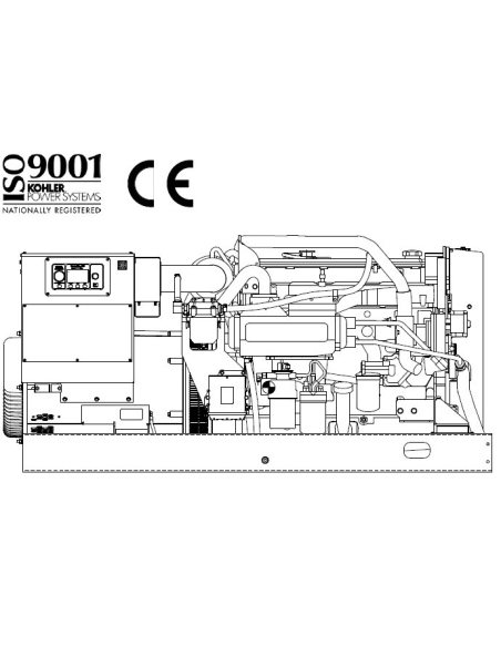 KOHLER 125EFOZDJ Three-phase 156 kVA 50 Hz Marine Generator Set