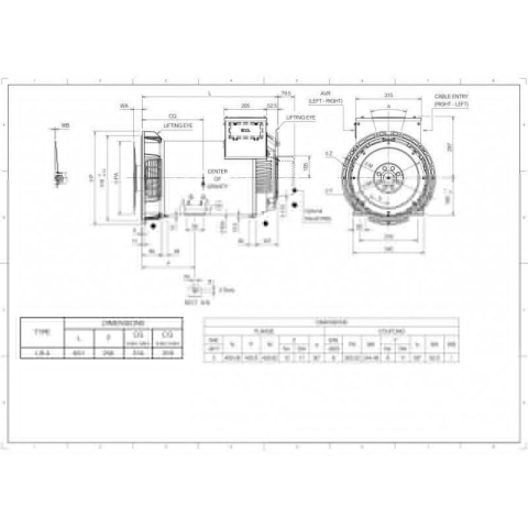 MARELLIMOTORI ALTERNATOR 50KVA MXB-E 180 MC4