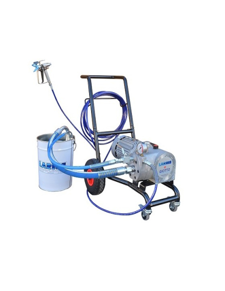 LARIUS DALI - Pompa Airless Elettrica a Membrana Carrellata e Sistema Aspirazione 230V