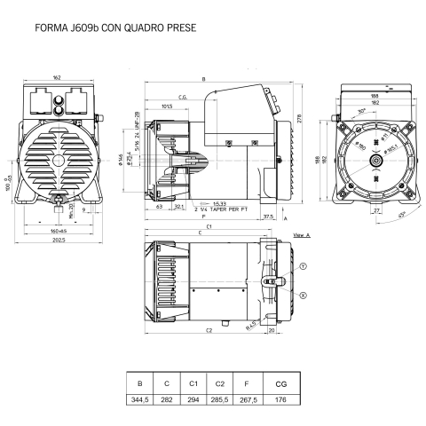 MECC ALTE ES16W-75 SINGLE PHASE ALTERNATOR 2.3 KVA