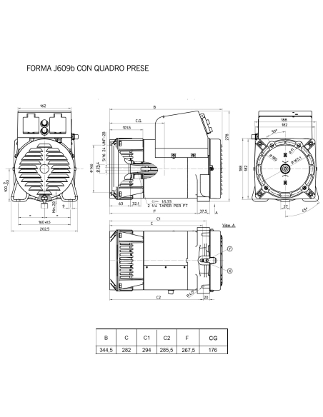 MECC ALTE ES16W-75 SINGLE PHASE ALTERNATOR 2.3 KVA