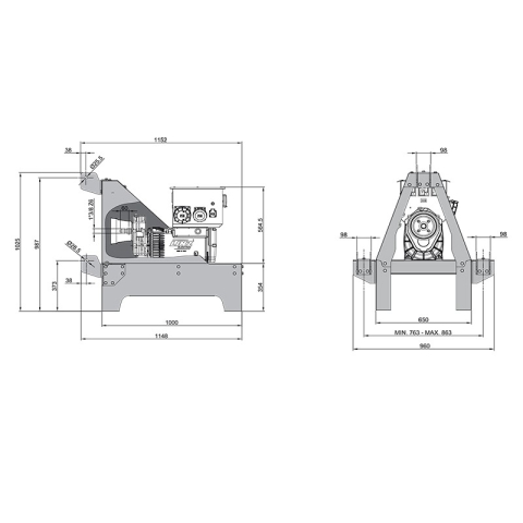 LINZ G-TS10C PTO UNIT 10KVA