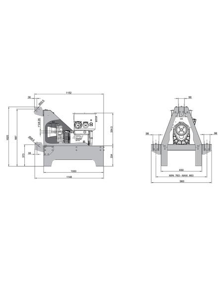 LINZ G-TS10C PTO UNIT 10KVA