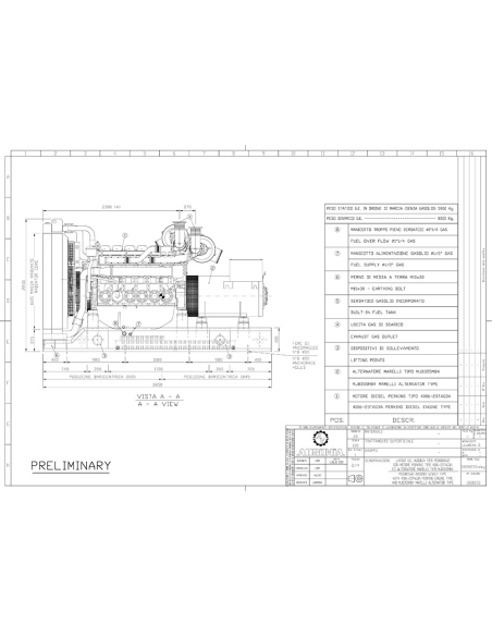 AUSONIA BA0045SWD Gruppo Elettrogeno Silenziato 50 kVA