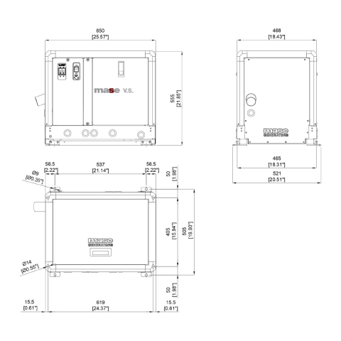 MASE VS 6.6 SINGLE PHASE MARINE GENERATOR 6KW EPA