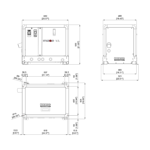 MASE VS 8.6 GENERATORE MARINO MONOFASE 8KW EPA