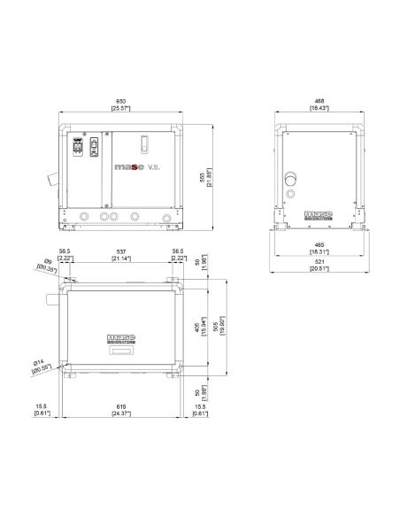 MASE VS 8.6 SINGLE PHASE MARINE GENERATOR 8KW EPA