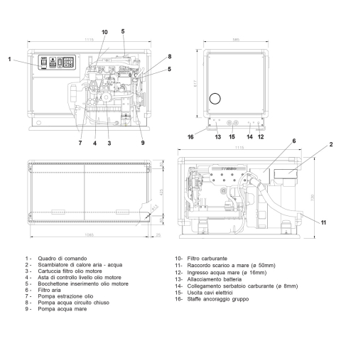MASE IS20T marine generator | Manel Service