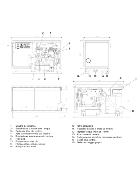 MASE IS20T marine generator | Manel Service